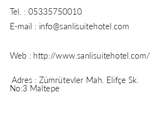 anl Suite Hotel iletiim bilgileri